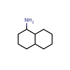 Chemical structure of Decahydronaphthalen-1-amine , CAS 7250-95-5, AChemBlock AD266134
