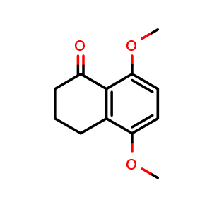 Chemical structure of 5,8-Dimethoxy-1-tetralone , CAS 1015-55-0, AChemBlock AD266166
