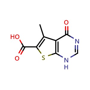 5-Methyl-4-oxo-3,4-dihydro-thieno[2,3-d]pyrimidine-6-carboxylic acid