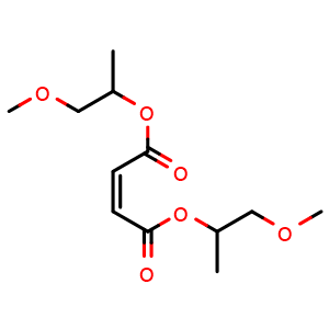 Chemical structure of Bis(1-methoxypropan-2-yl) maleate , CAS 102054-10-4, AChemBlock AD266168
