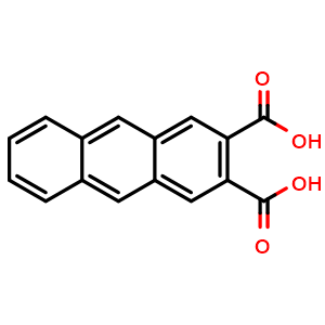 Chemical structure of 2,3-Anthracenedicarboxylic acid , CAS 10210-28-3, AChemBlock AD266169
