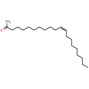 Chemical structure of cis-11-Eicosenamide , CAS 10436-08-5, AChemBlock AD266175