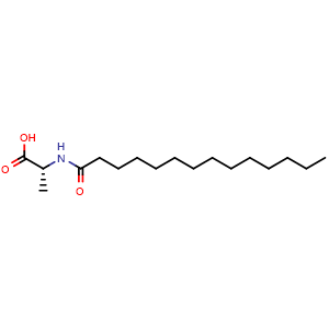 Chemical structure of N-Butadecanoyl-D-alanine , CAS 114414-86-7, AChemBlock AD266183