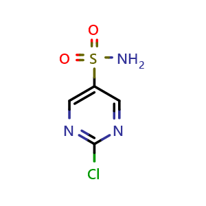 Chemical structure of 2-Chloropyrimidine-5-sulfonamide , CAS 1155080-09-3, AChemBlock AD266185