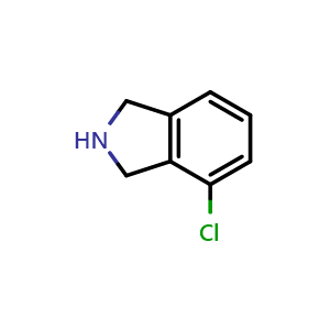 Chemical structure of 4-Chloroisoindoline , CAS 123594-04-7, AChemBlock AD266202