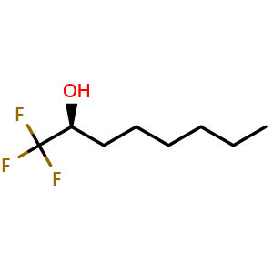 Chemical structure of (2S)-1,1,1-trifluorooctan-2-ol , CAS 129443-08-9, AChemBlock AD266217