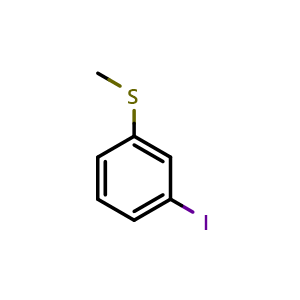 Chemical structure of 3-Iodothioanisole , CAS 130416-73-8, AChemBlock AD266218
