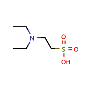 Chemical structure of 2-(Diethylamino)ethanesulfonic acid , CAS 15904-54-8, AChemBlock AD266265