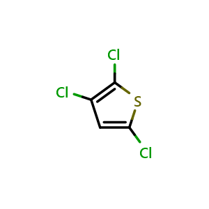 Chemical structure of 2,3,5-Trichlorothiophene , CAS 17249-77-3, AChemBlock AD266285