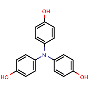 Chemical structure of 4,4',4''-nitrilotriphenol , CAS 25926-14-1, AChemBlock AD266337