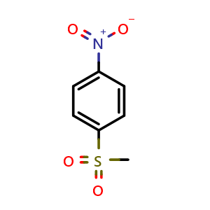 Chemical structure of 1-Methanesulfonyl-4-nitrobenzene , CAS 2976-30-9, AChemBlock AD266357