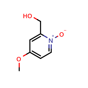 Chemical structure of 2-(hydroxymethyl)-4-methoxypyridine 1-oxide , CAS 64364-95-0, AChemBlock AD266385