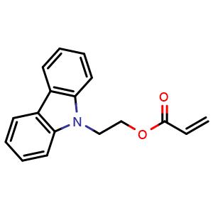 Chemical structure of 2-(9H-Carbazol-9-yl)ethyl acrylate , CAS 6915-68-0, AChemBlock AD266389