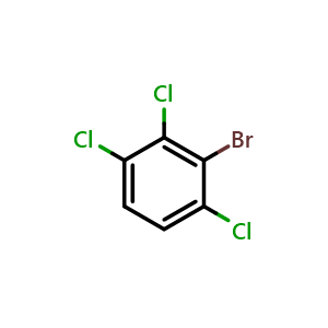 Chemical structure of 2-Bromo-1,3,4-trichlorobenzene , CAS 101654-34-6, AChemBlock AD266404