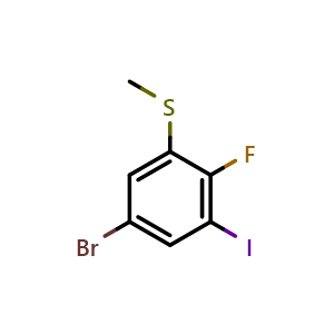 (5-Bromo-2-fluoro-3-iodophenyl)(methyl)sulfane