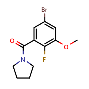 (5-Bromo-2-fluoro-3-methoxyphenyl)(pyrrolidin-1-yl)methanone