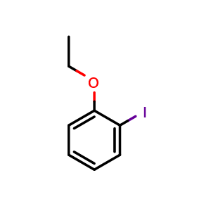 Chemical structure of 1-Ethoxy-2-iodobenzene , CAS 614-73-3, AChemBlock AD266550