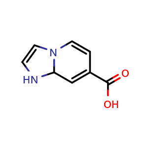 Chemical structure of 1,8a-dihydroimidazo[1,2-a]pyridine-7-carboxylic acid , CAS 1823403-34-4, AChemBlock AD266593