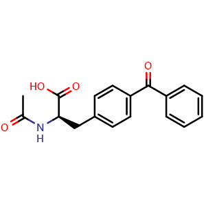 Chemical structure of Acetyl-4-benzoyl-D-phenylalanine , CAS 104504-42-9, AChemBlock AD266671