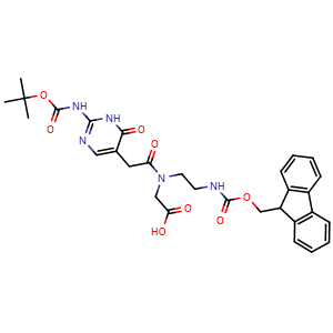 Chemical structure of Fmoc-PNA-J(Boc)-OH , CAS 1095275-70-9, AChemBlock AD266690
