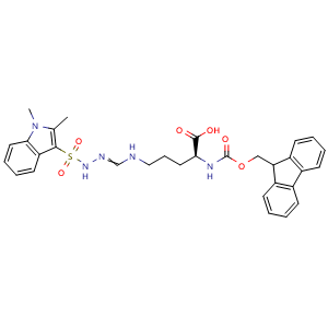 Chemical structure of Fmoc-Arg(Mis)-OH , CAS 1177425-23-8, AChemBlock AD266715