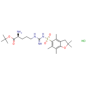 tert-Butyl (2S)-2-amino-5-{N'-[(2,2,4,6,7-pentamethyl-2,3-dihydro-1-benzofuran-5-yl)sulfonyl]carbamimidamido}pentanoate hydrochloride