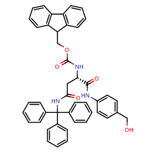 9H-Fluoren-9-ylmethyl N-[(1S)-1-[[[4-(hydroxymethyl)phenyl]amino]carbonyl]-3-oxo-3-[(triphenylmethyl)amino]propyl]carbamate