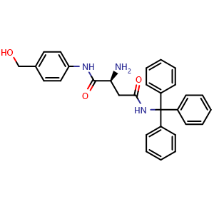 Chemical structure of H-Asn(Trt)-PABC , CAS 1268029-27-1, AChemBlock AD266774