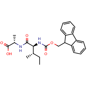 Chemical structure of Fmoc-Ile-Ala-OH , CAS 134716-88-4, AChemBlock AD266814