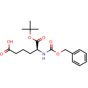 Chemical structure of Cbz-Aad-OtBu , CAS 1350632-16-4, AChemBlock AD266816