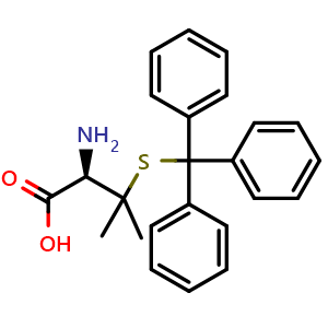 Chemical structure of H-Pen(Trt)-OH , CAS 135681-66-2, AChemBlock AD266820