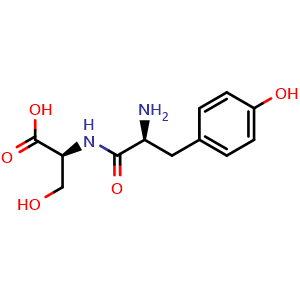 Chemical structure of Tyrosyl-serine , CAS 13588-99-3, AChemBlock AD266822