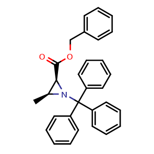 Benzyl (2S,3S)-1-trityl-3-methyl-2-aziridinecarboxylate