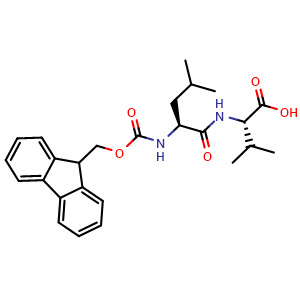 Chemical structure of Fmoc-Leu-Val-OH , CAS 158739-04-9, AChemBlock AD266912