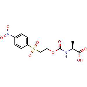 Chemical structure of Nse-Ala-OH , CAS 160422-19-5, AChemBlock AD266922