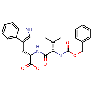 Chemical structure of Z-Val-Trp-OH , CAS 18904-53-5, AChemBlock AD266995