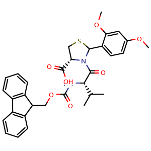 Fmoc-Val-Cys(Psi(Dmp,H)pro)-OH