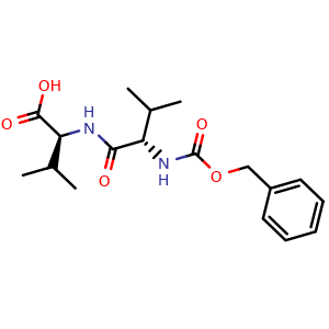 Chemical structure of Z-Val-Val-OH , CAS 19542-54-2, AChemBlock AD267014