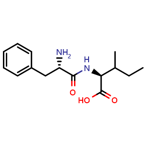 Chemical structure of H-Phe-Ile-OH , CAS 22951-94-6, AChemBlock AD267128