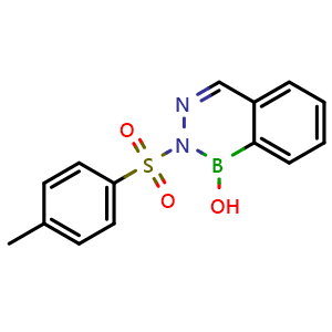 Chemical structure of 2-[(4-methylphenyl)sulfonyl]-2,3,1-benzodiazaborinin-1(2H)-ol , CAS 22959-81-5, AChemBlock AD267129