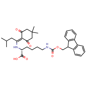 N6-(((9H-fluoren-9-yl)methoxy)carbonyl)-N2-(1-(4,4-dimethyl-2,6-dioxocyclohexylidene)-3-methylbutyl)-D-lysine