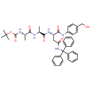 rac-tert-Butyl ((R)-1-(((R)-1-(((R)-1-((4-(hydroxymethyl)phenyl)amino)-1,4-dioxo-4-(tritylamino)butan-2-yl)amino)-1-oxopropan-2-yl)amino)-1-oxopropan-2-yl)carbamate