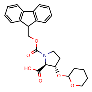 rel-(2S,3S)-1-(9H-fluoren-9-ylmethoxycarbonyl)-3-tetrahydropyran-2-yloxy-pyrrolidine-2-carboxylic acid
