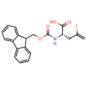 Chemical structure of Fmoc-ally-Gly(4-F)-OH , CAS 3022923-10-7, AChemBlock AD267393