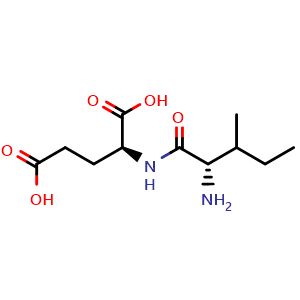 Chemical structure of H-Ile-Glu-OH , CAS 42516-53-0, AChemBlock AD267440