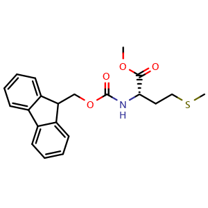 Chemical structure of Fmoc-Met-OMe , CAS 500872-34-4, AChemBlock AD267460