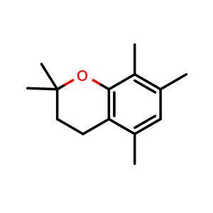 Chemical structure of 2,2,5,7,8-Pentamethylchroman , CAS 55646-01-0, AChemBlock AD267475