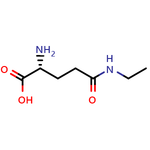 Chemical structure of D-Theanine , CAS 5822-62-8, AChemBlock AD267482