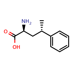 Chemical structure of (2S,4S)-2-amino-4-phenyl-pentanoic acid , CAS 627910-49-0, AChemBlock AD267493