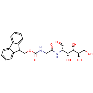 Chemical structure of Fmoc-L-Glycyl-D-mannosamine , CAS 676248-84-3, AChemBlock AD267502